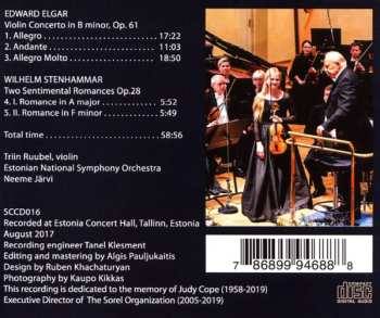 CD Sir Edward Elgar: Violin Concerto; Two Sentimental Romances