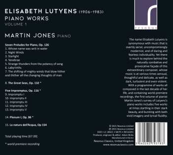 CD Martin Jones: Piano Works Volume 1