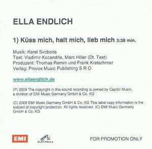 CD Ella Endlich: Küss Mich, Halt Mich, Lieb Mich