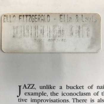 2LP Louis Armstrong: Ella And Louis