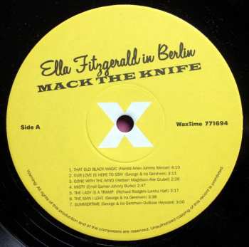 LP Ella Fitzgerald: Mack The Knife - Ella In Berlin LTD