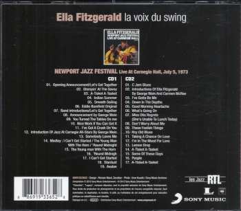 2CD Ella Fitzgerald: La Voix Du Swing - Newport Jazz Festival Live At Carnegie Hall,  July 5, 1973