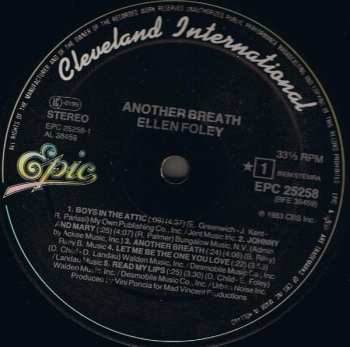LP Ellen Foley: Another Breath