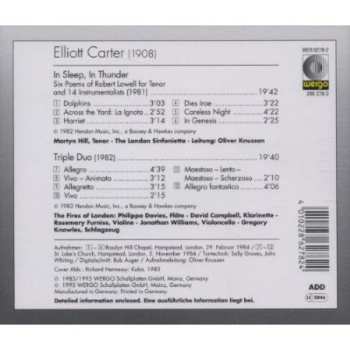 CD Elliott Carter: In Sleep, In Thunder · Triple Duo