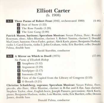 CD Elliott Carter: The Vocal Works (1975-1981)