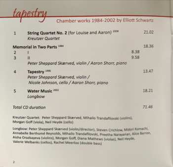 CD Elliott Schwartz: Tapestry