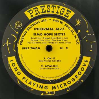 LP Elmo Hope Sextet: Informal Jazz LTD
