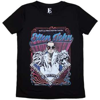 Merch Elton John: Dámske Tričko Psych Vintage