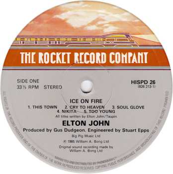 LP Elton John: Ice On Fire