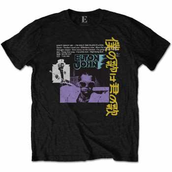 Merch Elton John: Tričko Japanese Single 