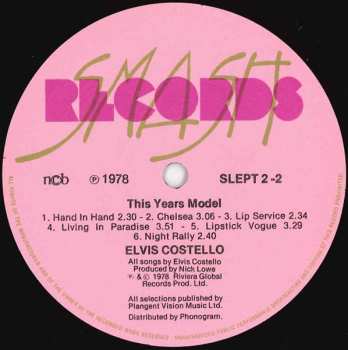 LP Elvis Costello: This Year's Model