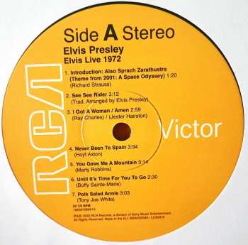 2LP Elvis Presley: Elvis Live 1972
