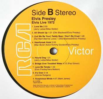 2LP Elvis Presley: Elvis Live 1972