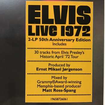 2LP Elvis Presley: Elvis Live 1972