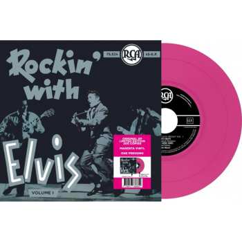 SP Elvis Presley: 7-ep Etranger N19 - Rockin' With Elvis (volume I) (magenta Vinyl)