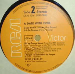 LP Elvis Presley: A Date With Elvis