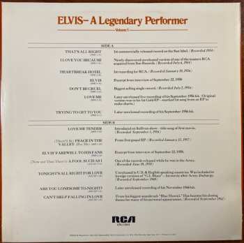 LP Elvis Presley: A Legendary Performer - Volume 1
