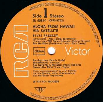 2LP Elvis Presley: Aloha From Hawaii Via Satellite