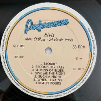2LP Elvis Presley: Mess O' Blues