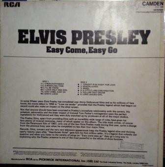 LP Elvis Presley: Easy Come, Easy Go