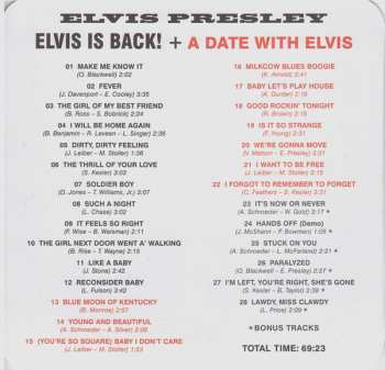 CD Elvis Presley: Elvis Is Back! + A Date With Elvis LTD