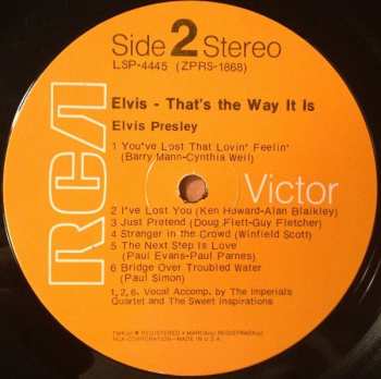 4LP Elvis Presley: That's The Way It Is