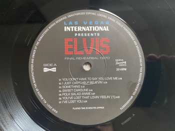 LP Elvis Presley: Final Rehearsal 1970