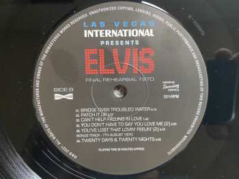 LP Elvis Presley: Final Rehearsal 1970