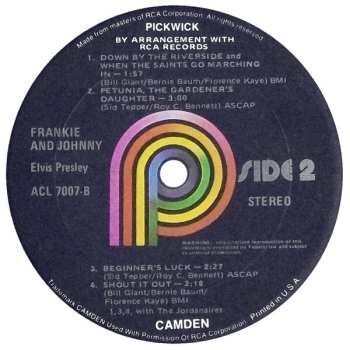 LP Elvis Presley: Frankie & Johnny