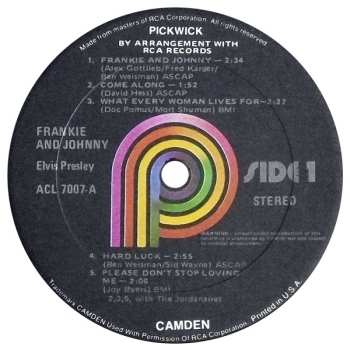 LP Elvis Presley: Frankie & Johnny