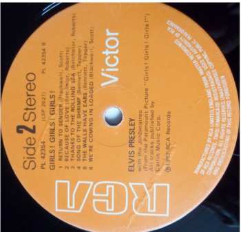 LP Elvis Presley: Girls! Girls! Girls!