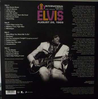 2LP Elvis Presley: International Hotel Las Vegas, Nevada August 26, 1969