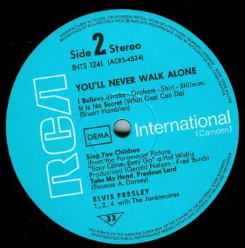 LP Elvis Presley: You'll Never Walk Alone
