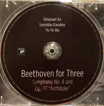 CD Yo-Yo Ma: Beethoven For Three: Symphony No. 4 And Op. 97 "Archduke"