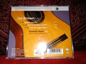 CD Leo Brouwer: Estudios Sencillos, Nuevo Estudios Sencillos, Preludios Epigramáticos