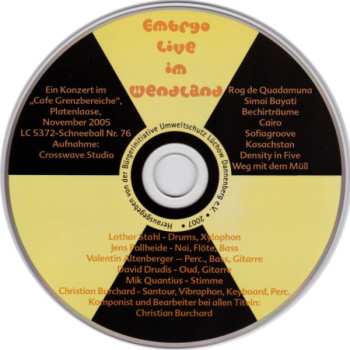 CD Embryo: Live Im Wendland