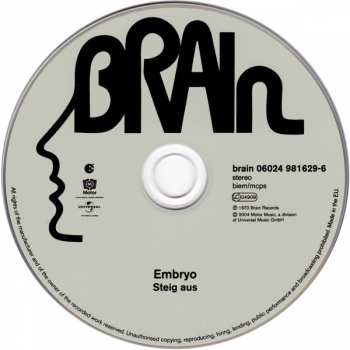 CD Embryo: Steig Aus