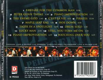 CD Emerson, Lake & Palmer: Live