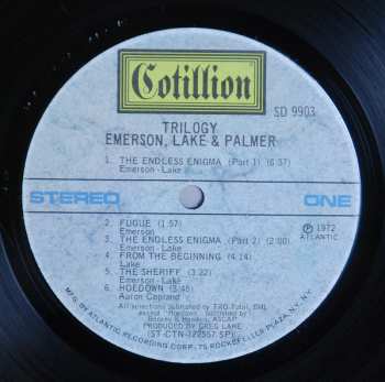 LP Emerson, Lake & Palmer: Trilogy