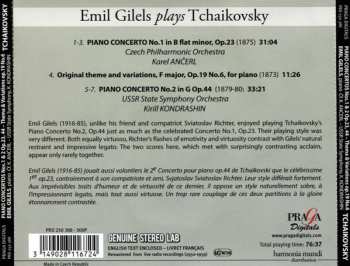 CD The Czech Philharmonic Orchestra: Emil Gilels Plays Tchaikovsky