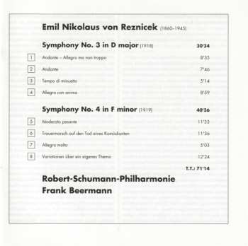 CD Robert-Schumann-Philharmonie: Symphonies 3 & 4