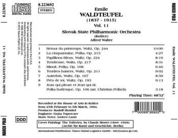 CD Slovak State Philharmonic Orchestra, Košice: The Best Of Emile Waldteufel, Vol. 11