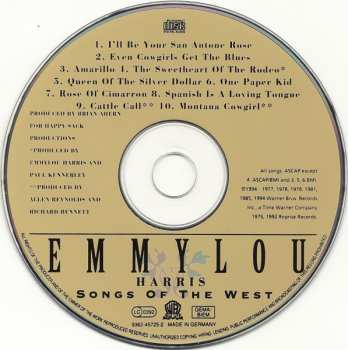 CD Emmylou Harris: Songs Of The West