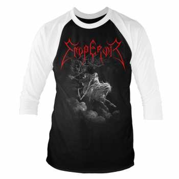 Merch Emperor: Tričko S Tříčtvrtečním Rukávem Rider (black/white)