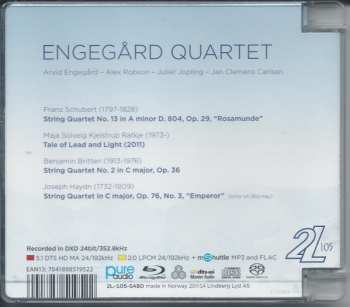 Blu-ray/SACD Engegård Quartet: Franz Schubert - Maja Ratkje - Benjamin Britten - Joseph Haydn