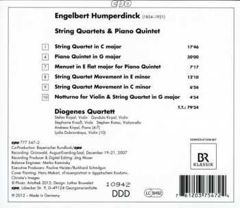 CD Engelbert Humperdinck: String Quartets