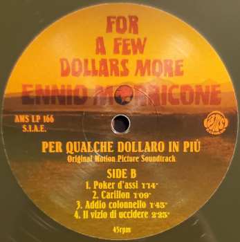 LP Ennio Morricone: For A Few Dollars More (Per Qualche Dollaro In Più - Original Motion Picture Soundtrack) CLR | LTD