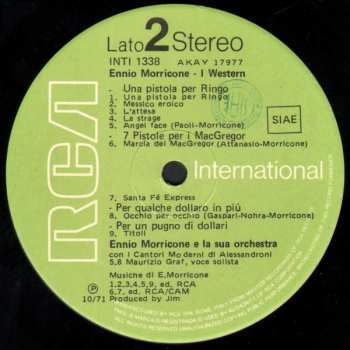 LP Ennio Morricone: I Western