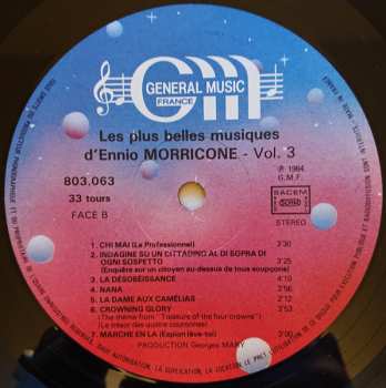 LP Ennio Morricone: Les Plus Belles Musiques D'Ennio Morricone Vol. 3