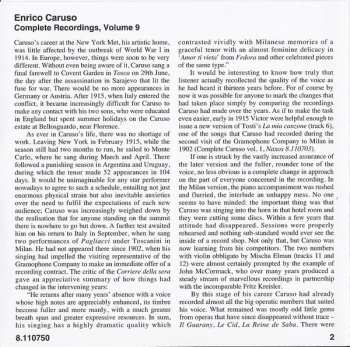 CD Enrico Caruso: Caruso: Complete Recordings, Volume 9